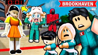 M-am jucat SQUID GAME cu Propria Mea Familie in Brookhaven Roblox