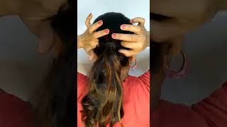 French Roll Trick #shorts #youtubeshorts  #trendyhairstyle #shorts  #frenchbunhack