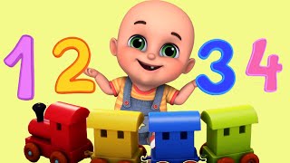 Numbers Song for Children - 1 to 20 Number Train | 123s |  Nursery Rhymes for Babies | Jugnu Kids
