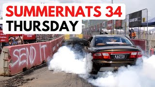 Summernats 34 Thursday With JBens - Skid Row Opens, Wildcard Shootout \u0026 More!