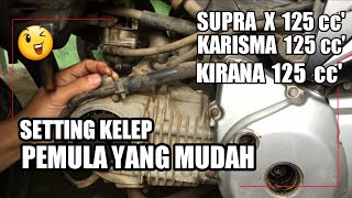 cara stel klep supra x 125-penyebab supra x 125 susah hidup #herdiktutorial