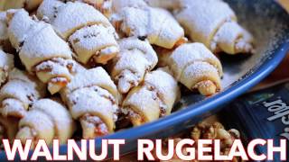 Easy Walnut Rugelach Filled Pastry Recipe | Filled Cookies