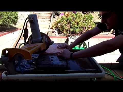 How to cut a pizza stone! How to cut a pizza stone!
