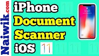 Scan documents on your iPhone 8 with Notes app | iOS 11 Document Scanner