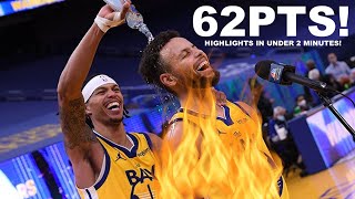 Stephen Curry's Career High 62Pts in Under 2 minutes!