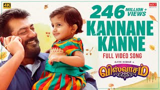 Kannaana Kanney Full Video Song | Viswasam Video Songs | Ajith Kumar, Nayanthara | D Imman | Siva