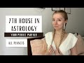 SEVENTH HOUSE IN ASTROLOGY: your perfect partner. Planets in the 7th house.