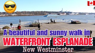 35🇨🇦 Walk along Waterfront Esplanade @ New Westminster