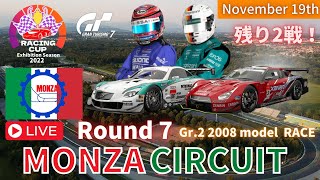 【グランツーリスモ7】Racing CUP Series 2022 EXシーズン 第7戦 モンツァ・サーキット 2008年式Gr.2レース【シリーズ戦】