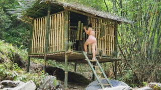 🥰🥳Building🏠 The Most Creative Luxury Villa ByBamboo In Jungle #bamboo #nature #forest #viralvideo