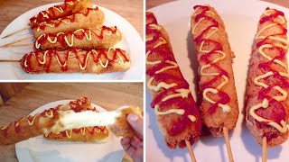 CORN DOG mozzarella recipe, Delicious street food # 312