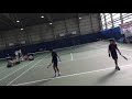 【2020全日本学生室内 男子d 準決勝】羽澤慎治・藤原智也 慶應義塾大学 vs 川島颯・成耀韓 慶應義塾大学