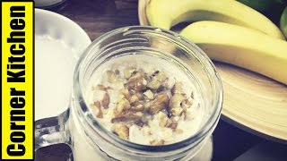 保證「香蕉煉乳核桃牛奶」妳絕對會尬意 | BANANA MILK RECIPE