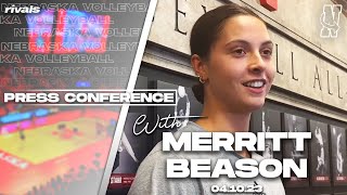 Nebraska Volleyball: Merritt Beason talks transfer and spring practice