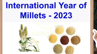 #INTERNATIONAL YEAR OF MILLETS# {Millets and it's uses}(ਮੋਟੇ ਅਨਾਜ)