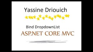 How to bind DropdownList in ASP.NET Core using ViewBag in Darija