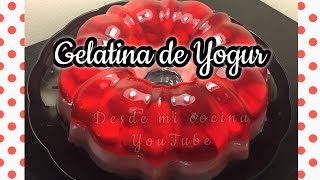 Gelatina de Yogur con Fresas / Yogurt JELLO with Strawberries - DESDE MI COCINA by Lizzy