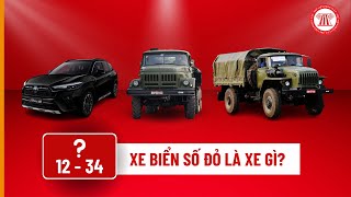 Xe biển số đỏ là xe gì? | THƯ VIỆN PHÁP LUẬT