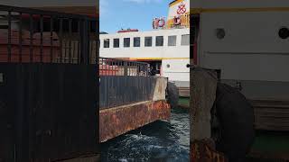 Ferry docking at Eminönü Pier