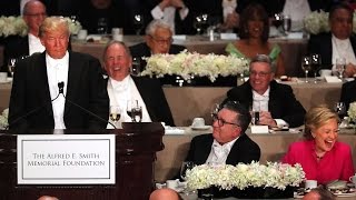 Clinton and Trump roast each other at charity dinner
