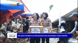 POLRES KLATEN POLWAN BAKSOS HARI KARTINI