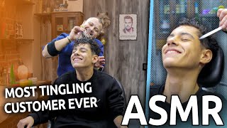 ASMR | Most Tingling Asmr Massage Customer Ever - ASMR HEAD MASSAGE