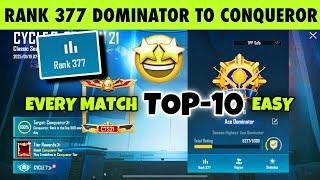 🇮🇳DAY 36 : RANK 377 DOMINATOR TO 10’th ID CONQUEROR. SOLO CONQUEROR BEST TIPS \u0026 TRICKS