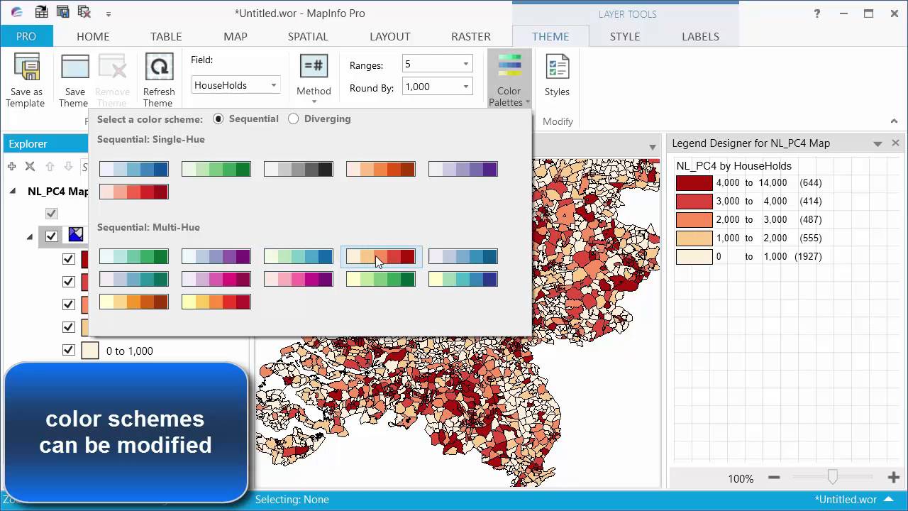 MapInfo Pro 16 Interactive Thematic Mapping - YouTube