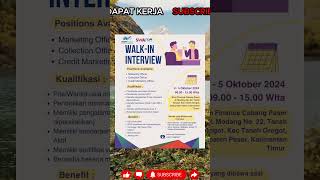 INFO LOWONGAN KERJA PT WOM FINANCE POSISI BERIKUT DI #paser #lokerkalimantan #loker #job #fyp