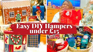 EASY DIY LAST MINUTE CHRISTMAS HAMPERS UNDER £15