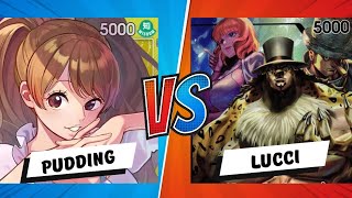 OP09 Store Tournament: Round 1 : Pudding vs Lucci : One Piece Trading Card Game