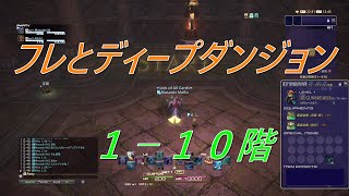 【PS4】ＦＦ１４　【初心者向け】フレとディープダンジョン１～１０階を攻略