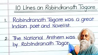 10 Lines Essay on Rabindranath Tagore in English | Rabindranath Tagore Essay @Nehaessaywriting