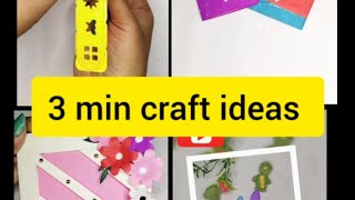 3 Min craft ideas | 4 in 1 crafts #diy #craft #art #cartoon #artandcraft #drawing #cartoncraft #3d