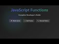 JavaScript Functions: The Ultimate Guide for Beginners