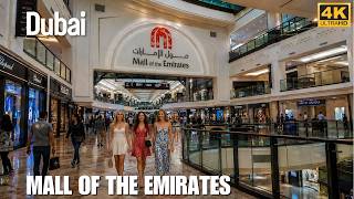 🇦🇪 Mall of The Emirates Dubai Tour in 4K | Fashion Avenue Stores, Ski Dubai & Food Court