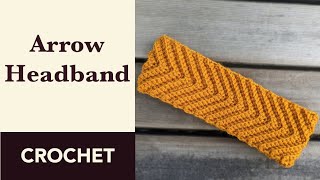 Crochet Chevron Ear Warmer | Crochet Winter Headband