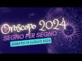 oroscopo di oggi - Sabato 13 luglio 2024