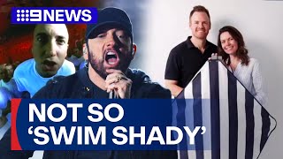 Rapper Eminem in legal battle with young Sydney couple over beach brand | 9 News Australia