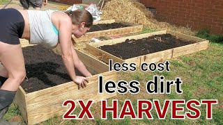 Save Money AND Double Your Garden!! Raised Beds Lasagna Layers
