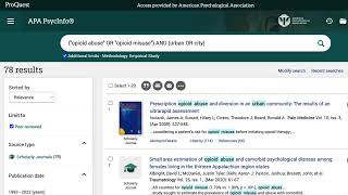 Peer-Reviewed Empirical Articles - Searching APA PsycInfo on ProQuest