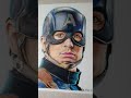 CAPTAIN AMERICA🔥🔥|AVENGERS #shorts#arts#colourpencil#captainamerica#avengers