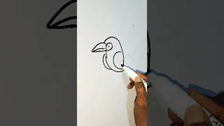 Prepare to be Amazed! Drawing a Stunning Cartoon Bird With ➕.. Simple Trick Ideas to Draw Bird kids