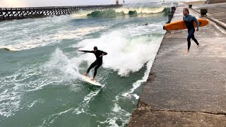 EXTREME SURFING DURING STORM CIARAN