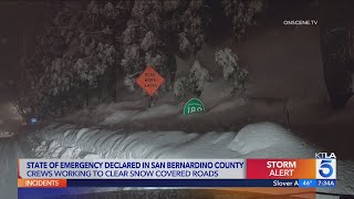 State of emergency declared in San Bernardino County over winter storm