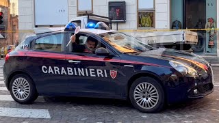 SCORTA CARABINIERI ministro francese/ MOTORCADE Carabinieri French minister🇫🇷 for treaty of Rome