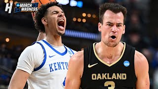 Oakland vs Kentucky Wildcats - Game Highlights | 1st Round | March 21, 2024 NCAA March Madness