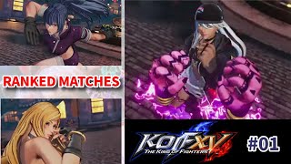 【KOF15】championランクマッチで★100を目指せ #01 - KOF XV Ranked Matches