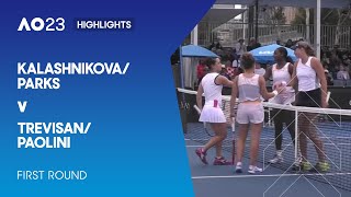 Kalashnikova/Parks v Trevisan/Paolini Highlights | Australian Open 2023 Round 1