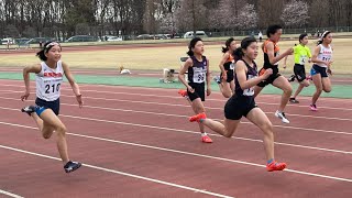 2022/3/27第2回Bloom PJT陸上競技選手権大会 女子小学生・ママ100m決勝